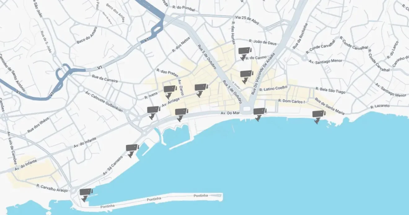 Funchal City Surveillance Map
